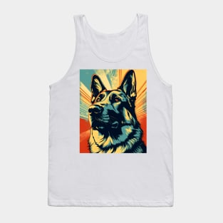 Pop Art German Shepherd Tank Top